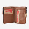 Billetero de piel para mujer, Serie strap leather. 12x09 cm - Matties Bags