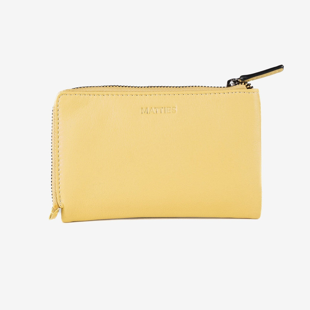 Billetero de piel para mujer, Serie strap leather. 14.5x9.5 cm - Matties Bags