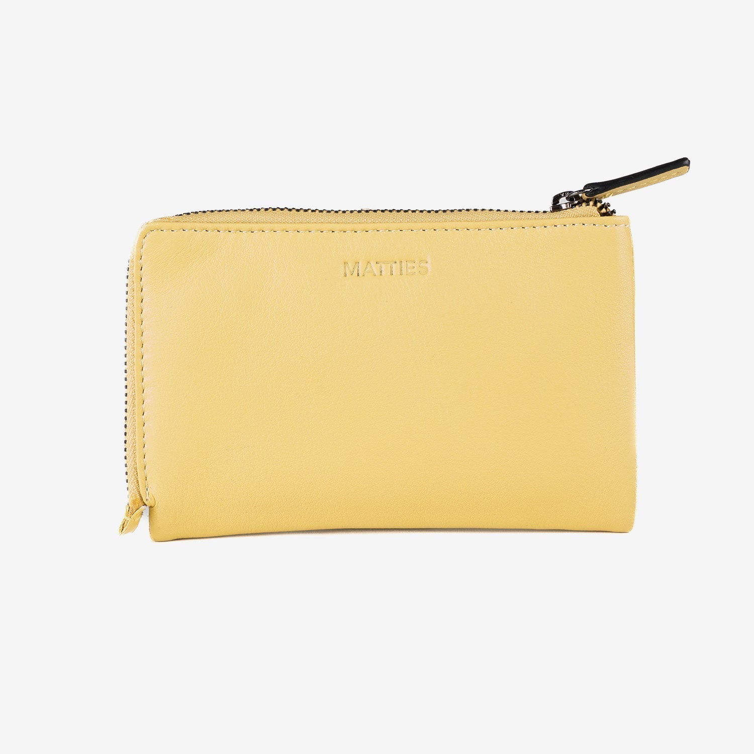 Billetero de piel para mujer, Serie strap leather. 14.5x9.5 cm - Matties Bags