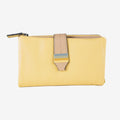 Billetero de piel para mujer, Serie strap leather. 16.5x10 cm - Matties Bags