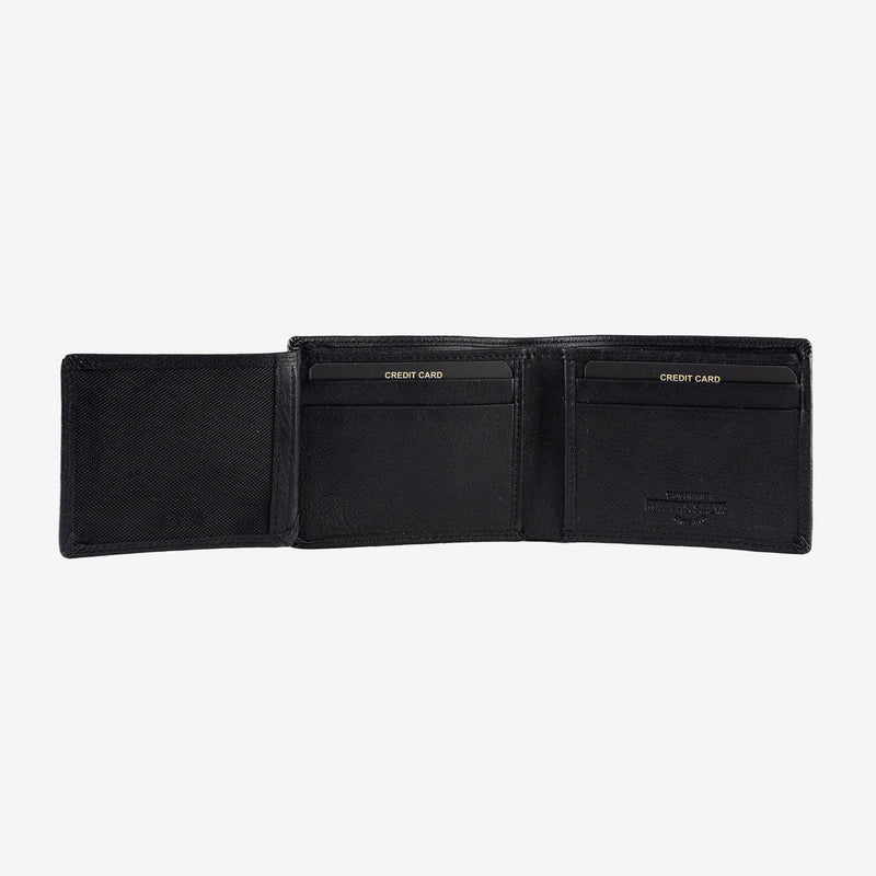 Billetero en piel natural para hombre, Serie ANTIC - NAPPA/LEATHER. 10.5x8 cm - Matties Bags