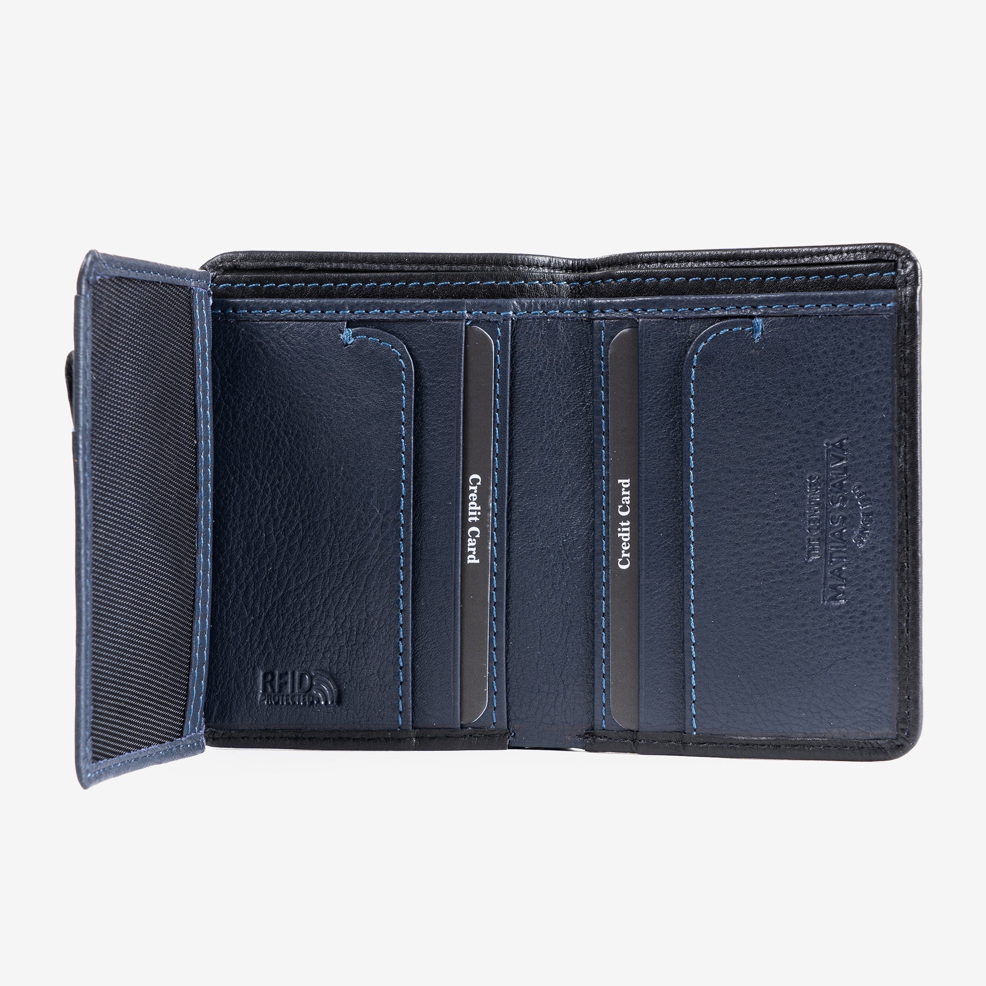 Billetero piel, Colección New Nappa. 8.5x11 cm - Matties Bags