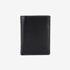 Billetero piel negro, Colección Exotic Leather. 10,5x8 cm - Matties Bags