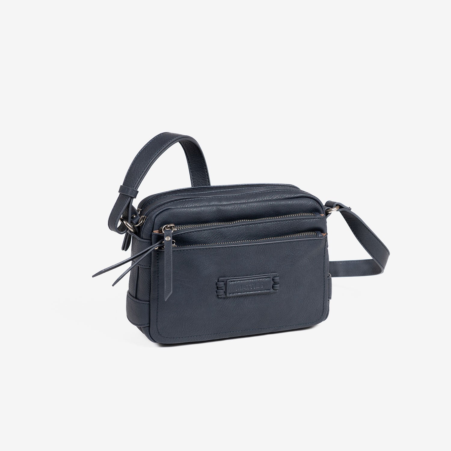 Bolso bandolera, color azul - v, Serie Classic. 24x17x8 cm - Matties Bags