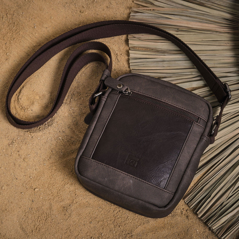Bolso bandolera para hombre, Colección canvas. 21.5x26x5.5 cm - Matties Bags