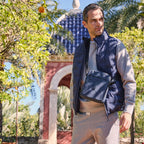BOLSO BANDOLERA PARA HOMBRE, COLECCIÓN COATED NYLON. 19x24x07 cm - Matties Bags
