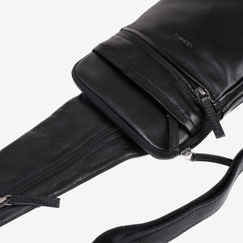 BOLSO BANDOLERA PARA HOMBRE, COLECCIÓN COW SILKY/LEATHER. 17x25 cm - Matties Bags