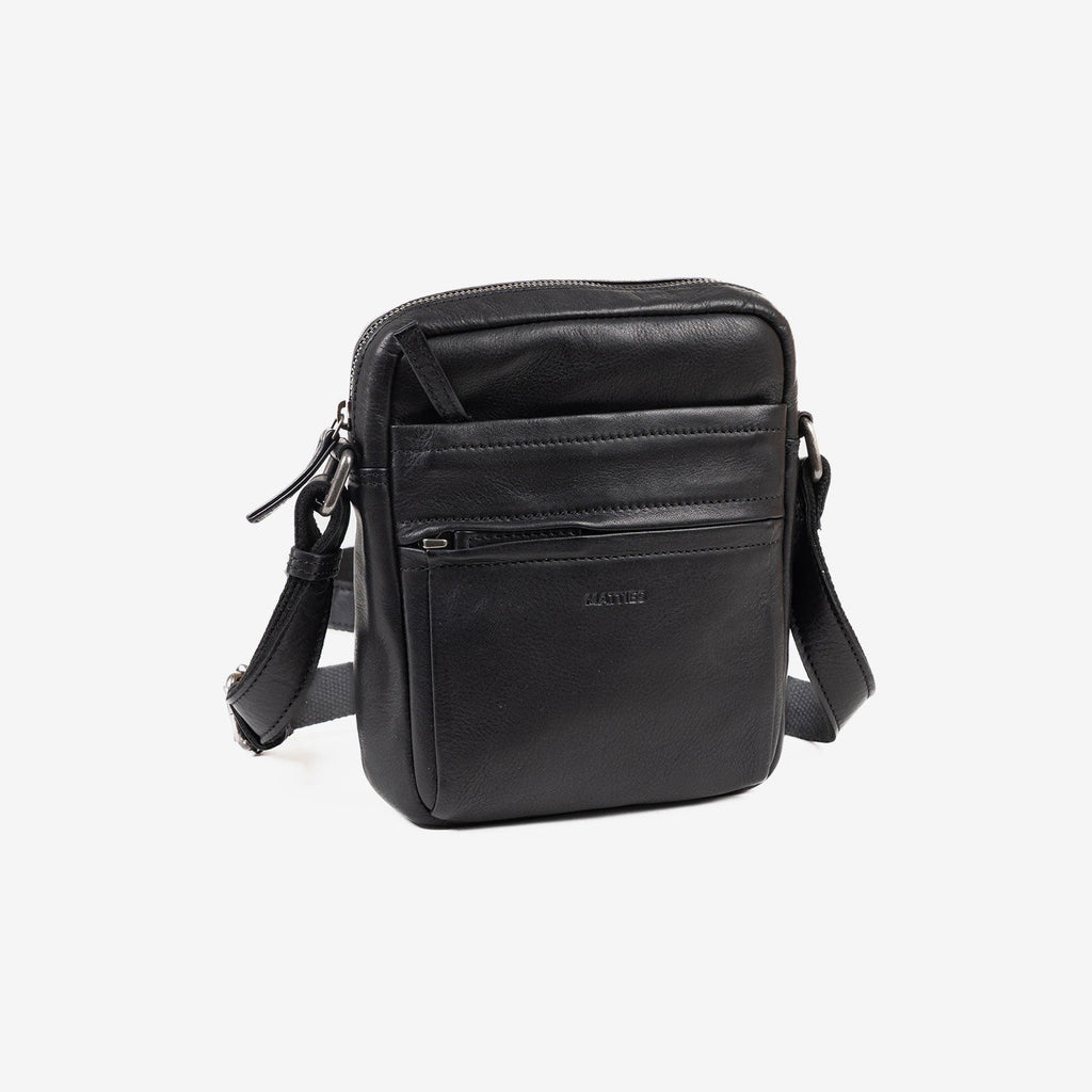 BOLSO BANDOLERA PARA HOMBRE, COLECCIÓN COW SILKY/LEATHER. 18x20 cm - Matties Bags