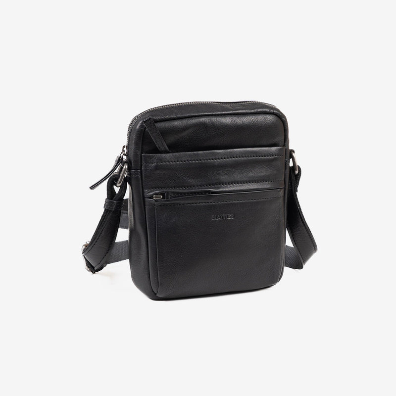 BOLSO BANDOLERA PARA HOMBRE, COLECCIÓN COW SILKY/LEATHER. 18x20 cm - Matties Bags