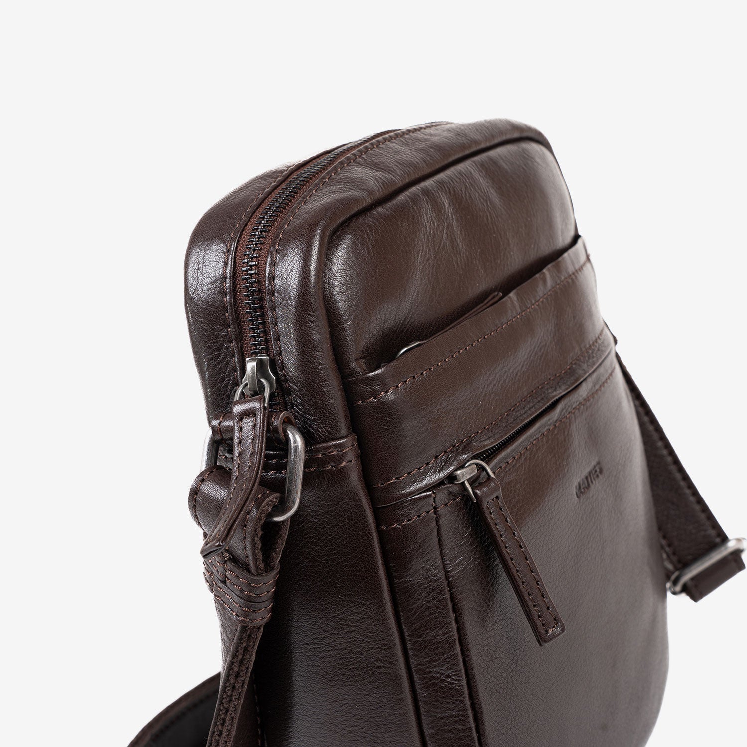 BOLSO BANDOLERA PARA HOMBRE, COLECCIÓN COW SILKY/LEATHER. 21x26.5x5.5 cm - Matties Bags