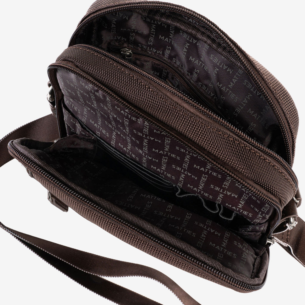 BOLSO BANDOLERA PARA HOMBRE, COLECCIÓN NYLON SPORT. 19x24x07 cm - Matties Bags