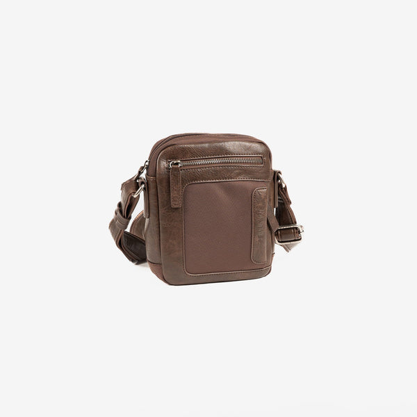BOLSO BANDOLERA PARA HOMBRE, COLOR Marrón, COLECCIÓN NYLON SPORT. 15.5x18.5x6.5 cm - Matties Bags