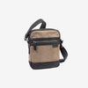 Bolso bandolera para hombre , color marrón, Serie Lona. 19x24 cm - Matties Bags
