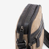 Bolso bandolera para hombre , color marrón, Serie Lona. 19x24 cm - Matties Bags