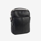 BOLSO BANDOLERA PARA HOMBRE, COLOR Negro, COLECCIÓN NEW NAPPA. 19x24x06 cm - Matties Bags