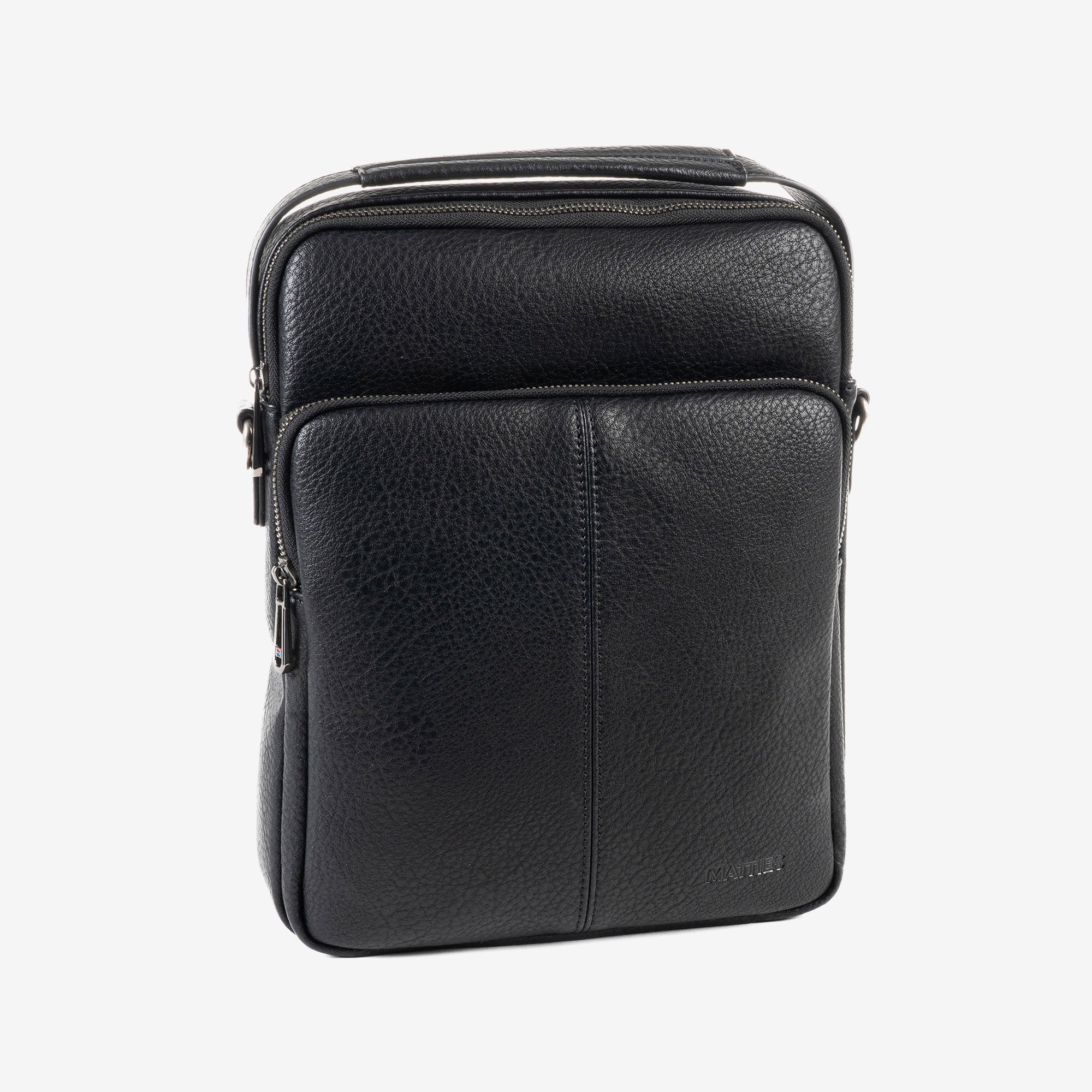 BOLSO BANDOLERA PARA HOMBRE, COLOR Negro, COLECCIÓN NEW NAPPA. 23x29x07 cm - Matties Bags