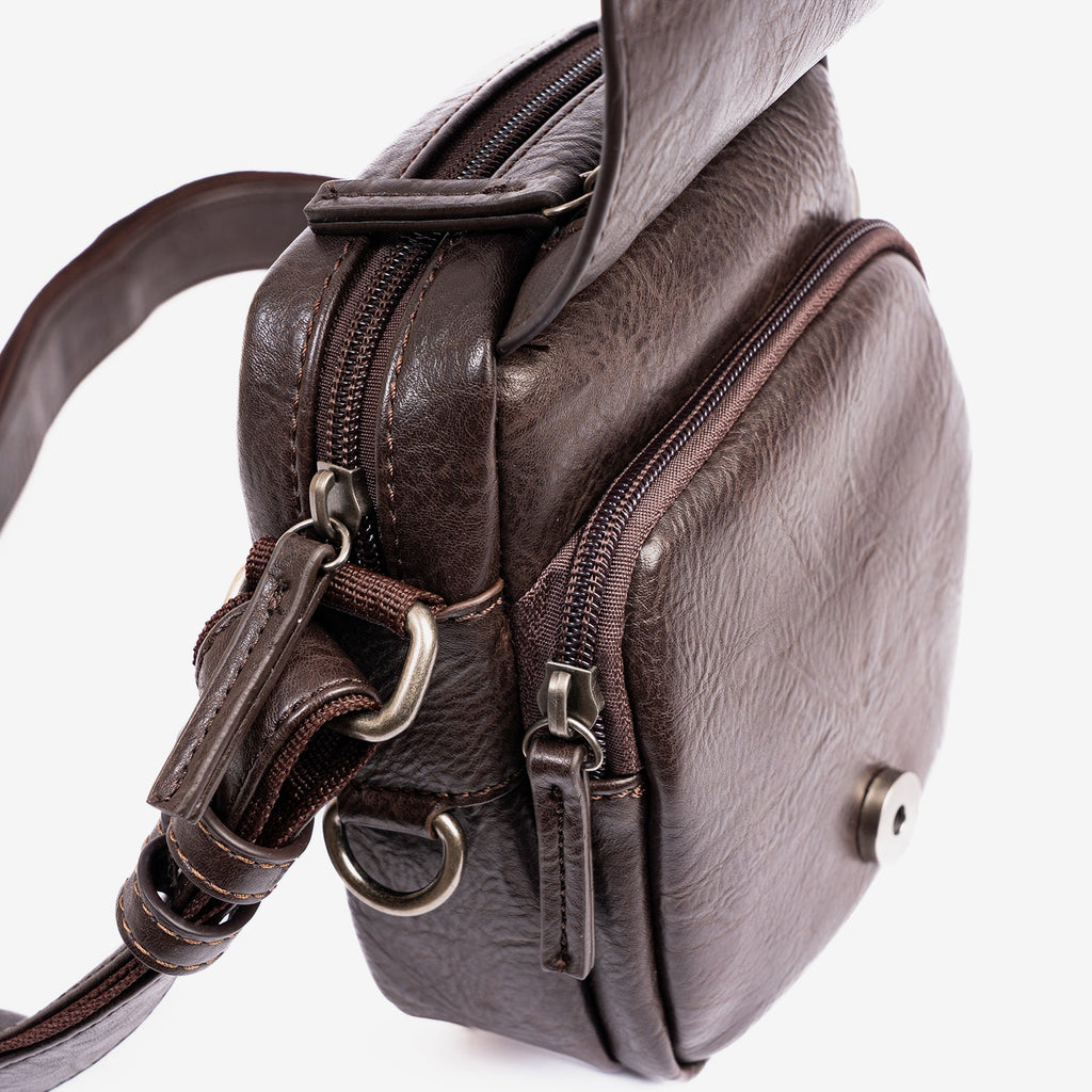 Bolso bandolera para hombre, Serie Classic Sport. 13.5x16 cm - Matties Bags