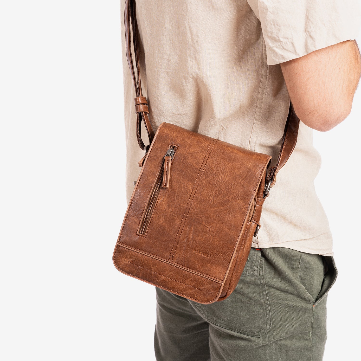 Bolso bandolera para hombre, Serie Classic Sport. 17x22 cm - Matties Bags