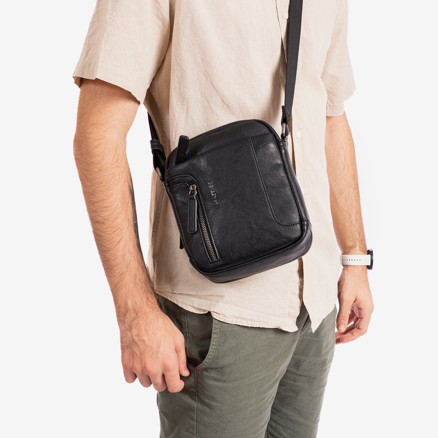 Bolso bandolera para hombre, Serie Juvenil. 16x20 cm - Matties Bags