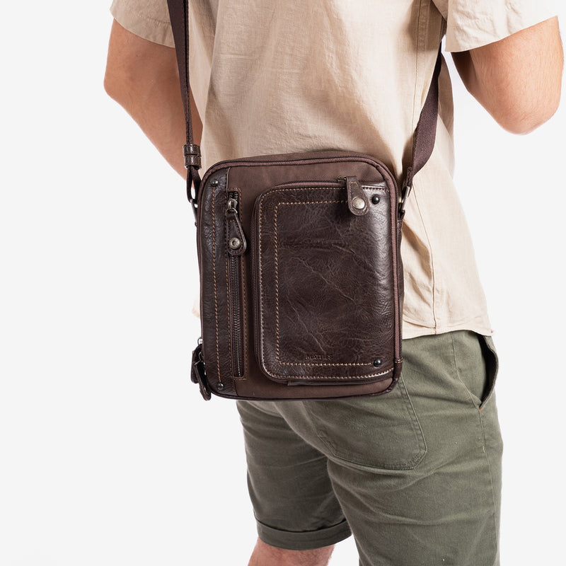 Bolso bandolera para hombre, Serie Juvenil. 19x24 cm - Matties Bags
