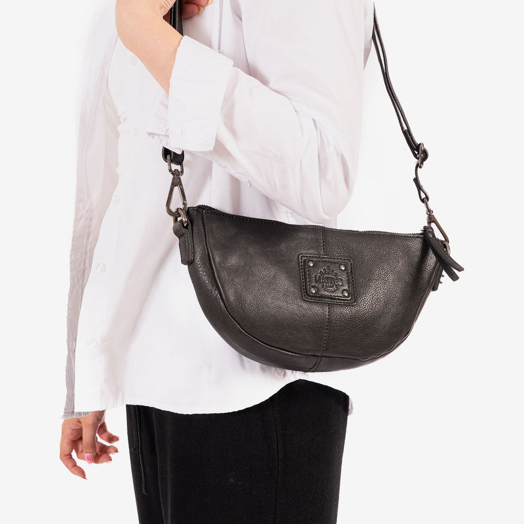 Bolso bandolera, Serie eva/leather. 24x14x07 cm - Matties Bags
