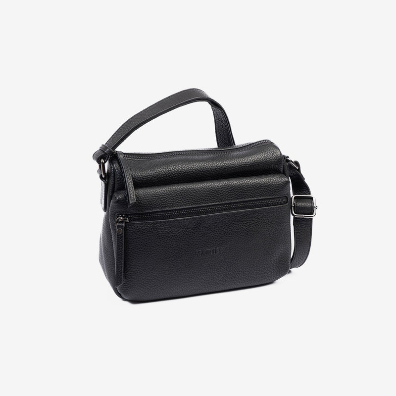 Bolso bandolera, Serie floater/leather. 25x19.5x10 cm - Matties Bags