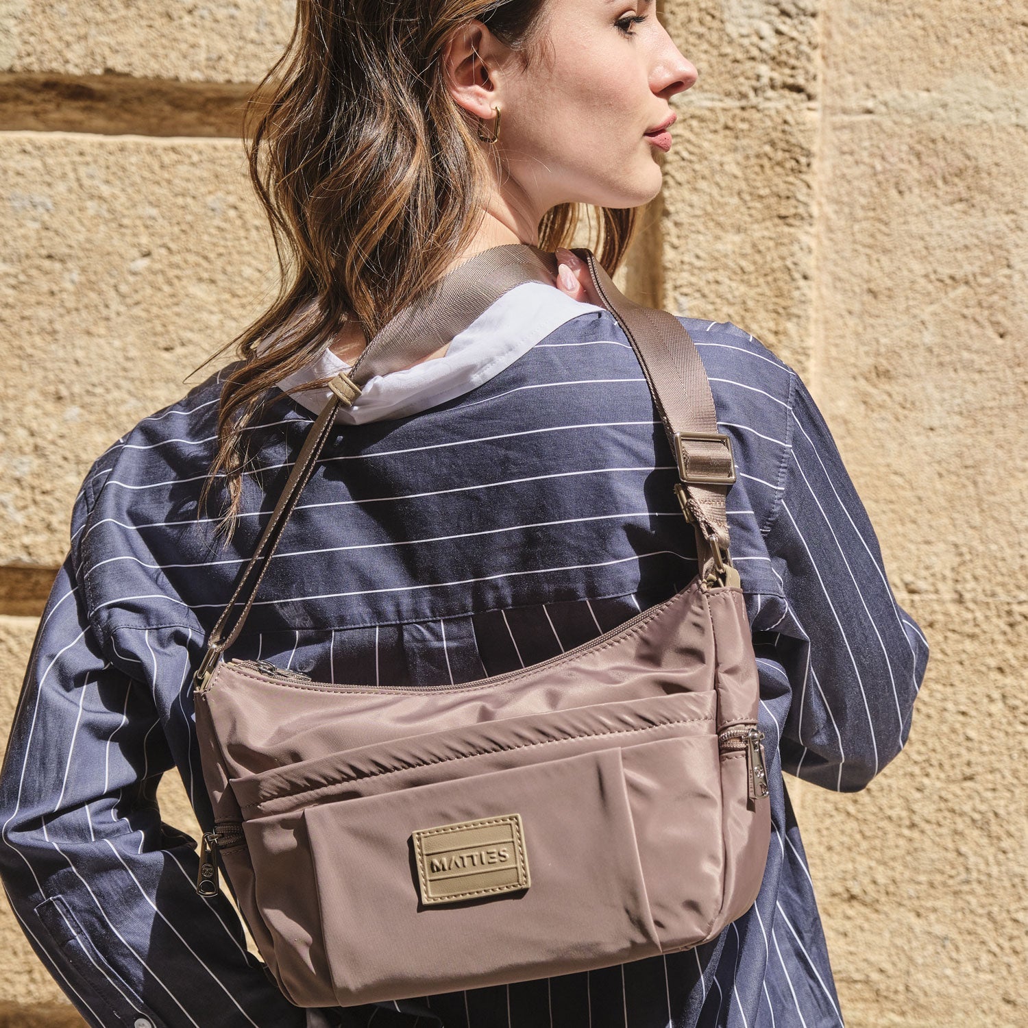 Bolso bandolera, Serie jenna. 25.5x19x12 cm - Matties Bags