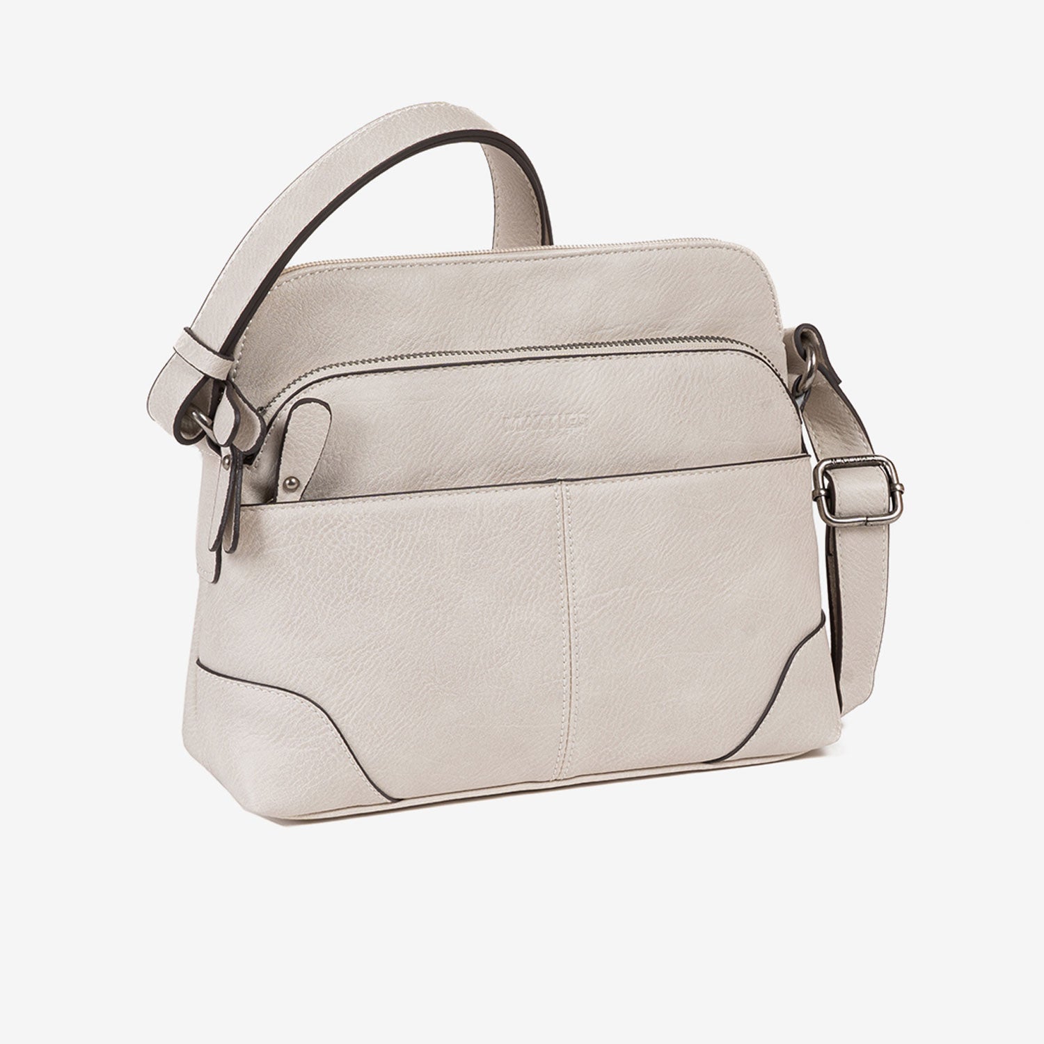 Bolso beig - v bandolera Classic. 25x21x10 cm - Matties Bags