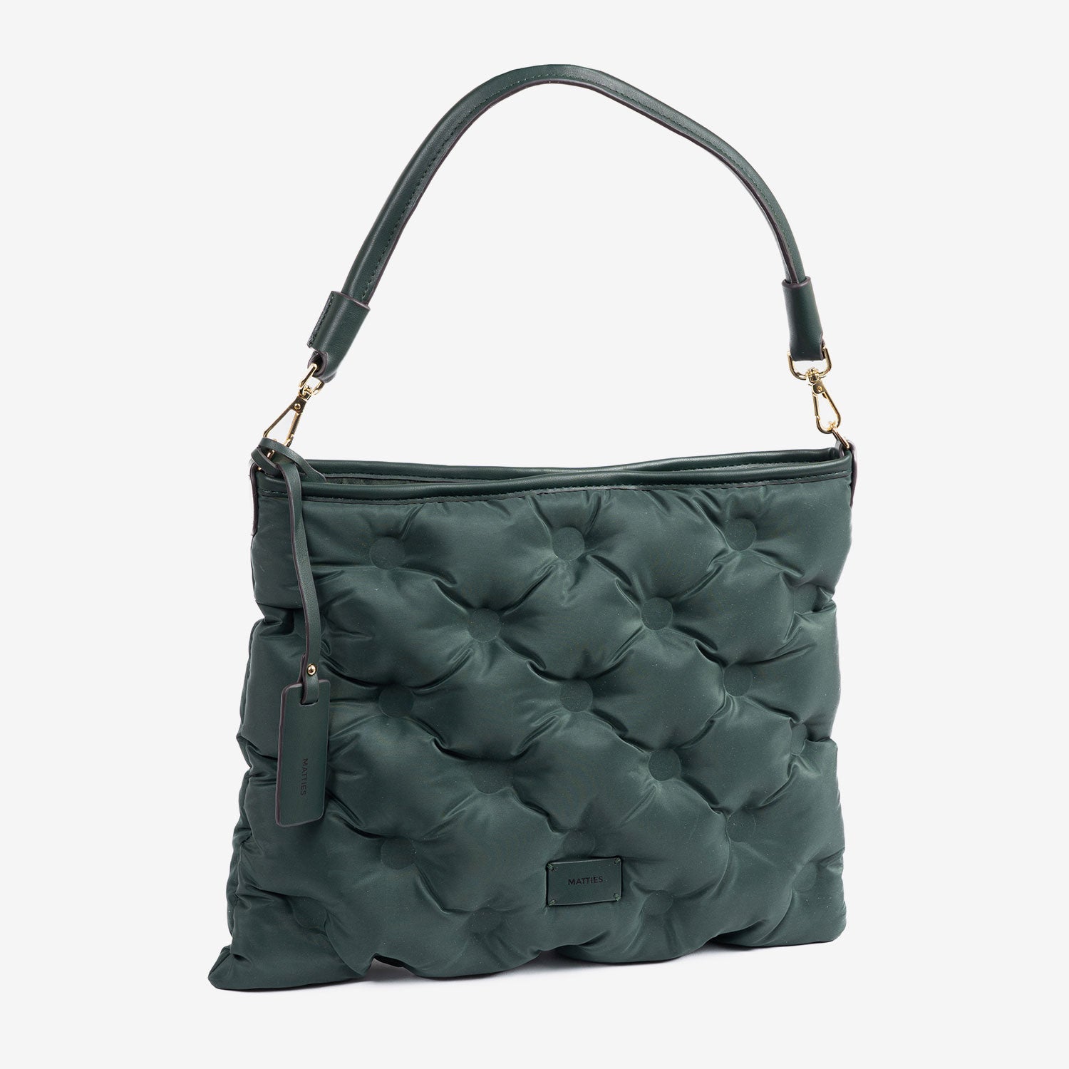 Bolso de hombro con bandolera, Serie acolchado. 36x28x05 cm - Matties Bags