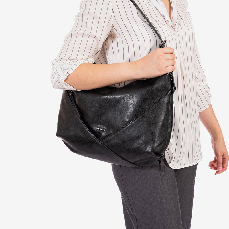 Bolso de hombro con bandolera, Serie belmont. 37x31x10 cm - Matties Bags