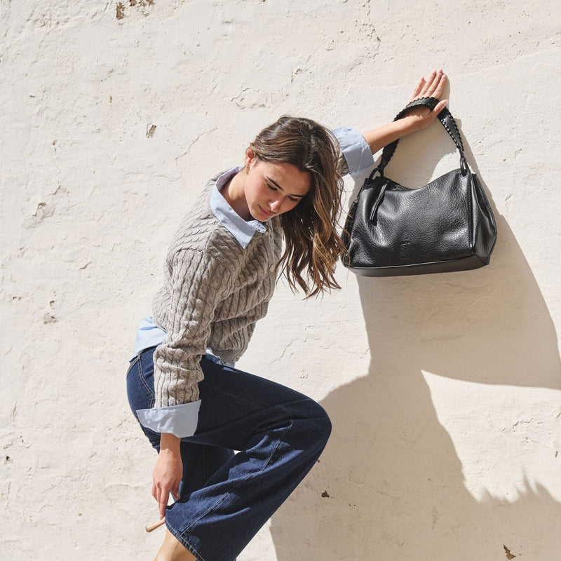 Bolso de hombro con bandolera, Serie delara. 37x25x14 cm - Matties Bags