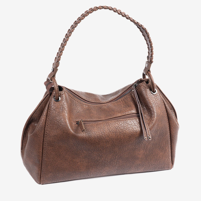 Bolso de hombro con bandolera, Serie delara. 37x25x14 cm - Matties Bags