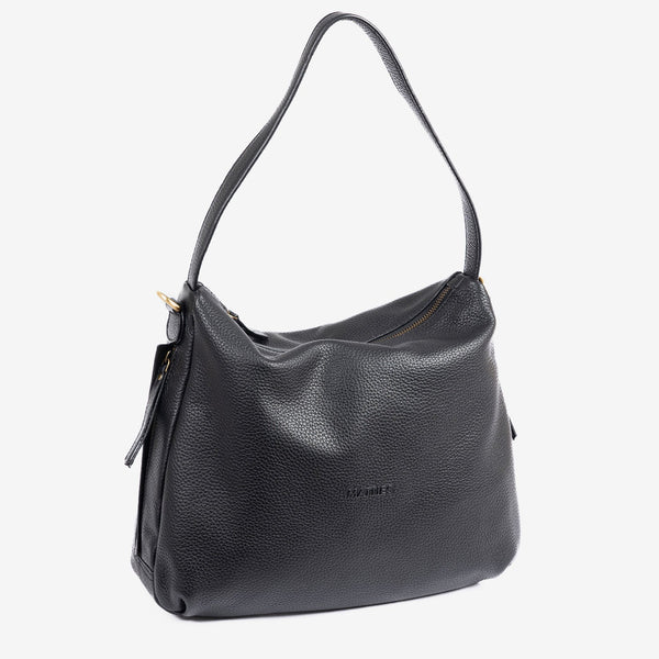 Bolso de hombro con bandolera, Serie floater/leather. 34x29x10 cm - Matties Bags