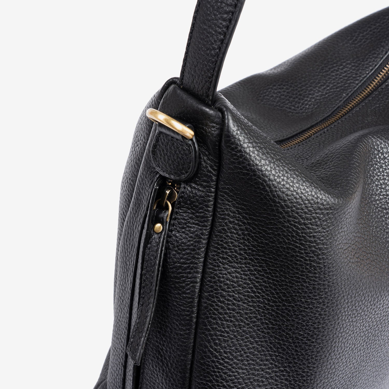 Bolso de hombro con bandolera, Serie floater/leather. 34x29x10 cm - Matties Bags