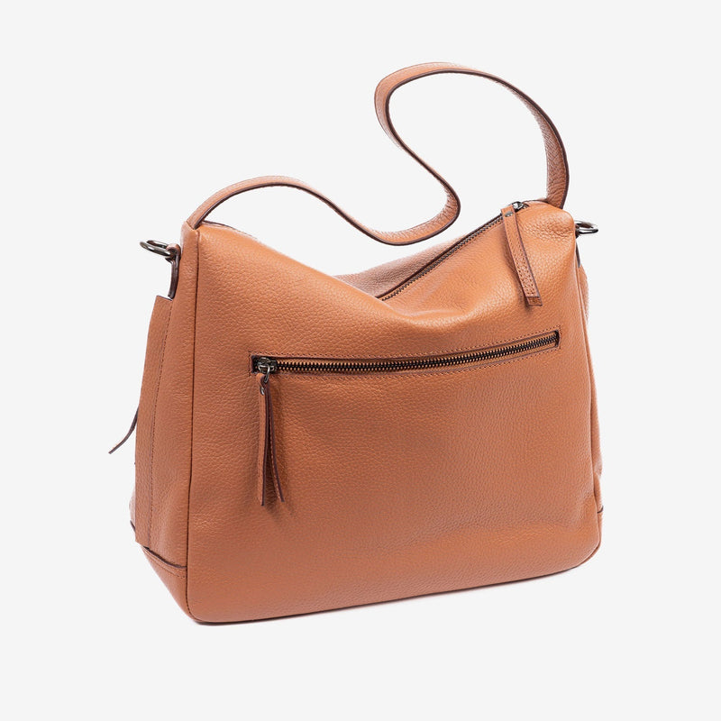 Bolso de hombro con bandolera, Serie floater/leather. 34x29x10 cm - Matties Bags