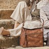 Bolso de hombro con bandolera, Serie savana. 32x27x12 cm - Matties Bags