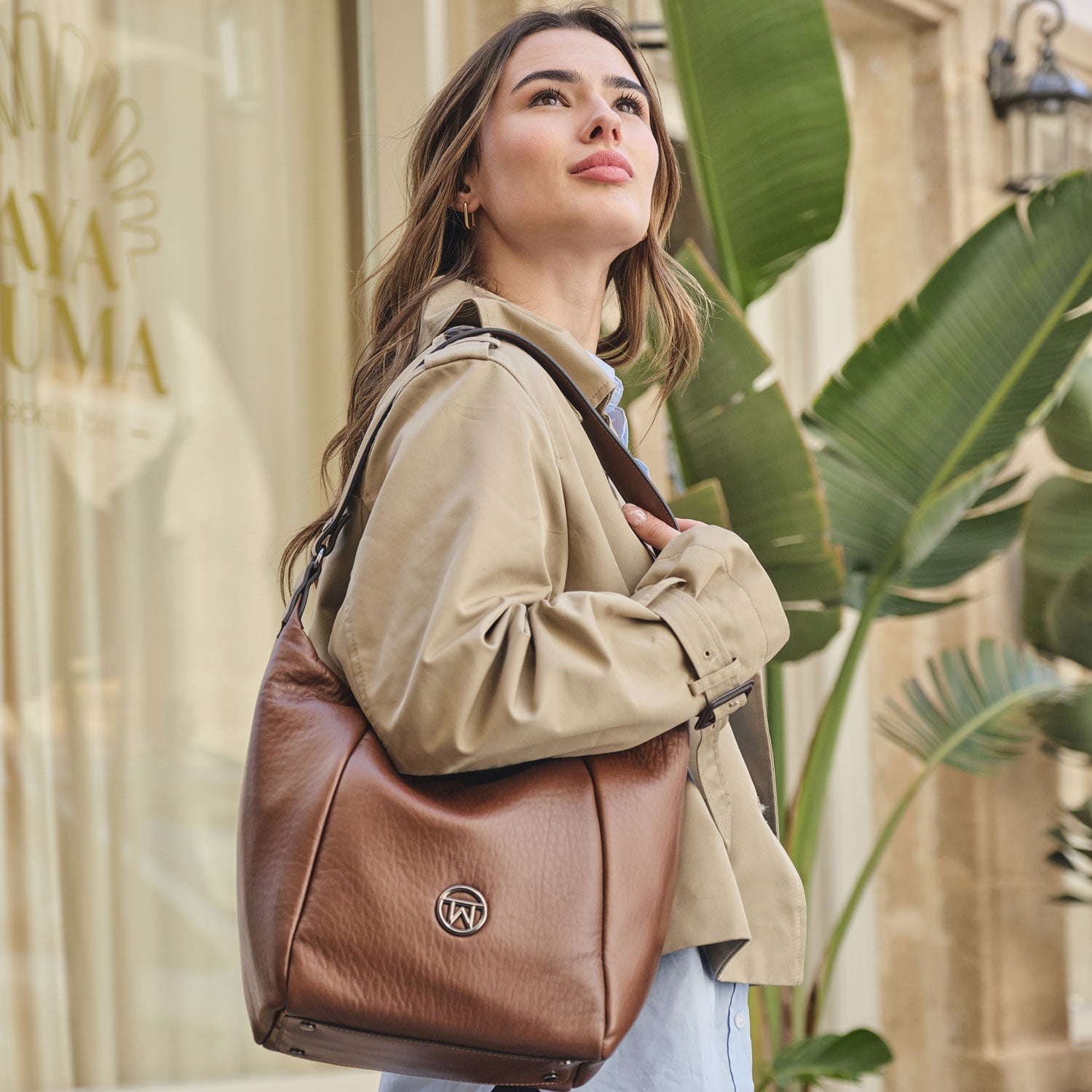 Bolso de hombro con bandolera, Serie velvet. 23x28x13 cm - Matties Bags
