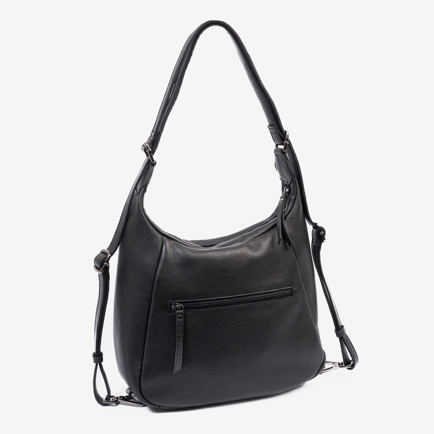 Bolso de hombro convertible en mochila, Serie eva/leather. 28x28x13 cm - Matties Bags