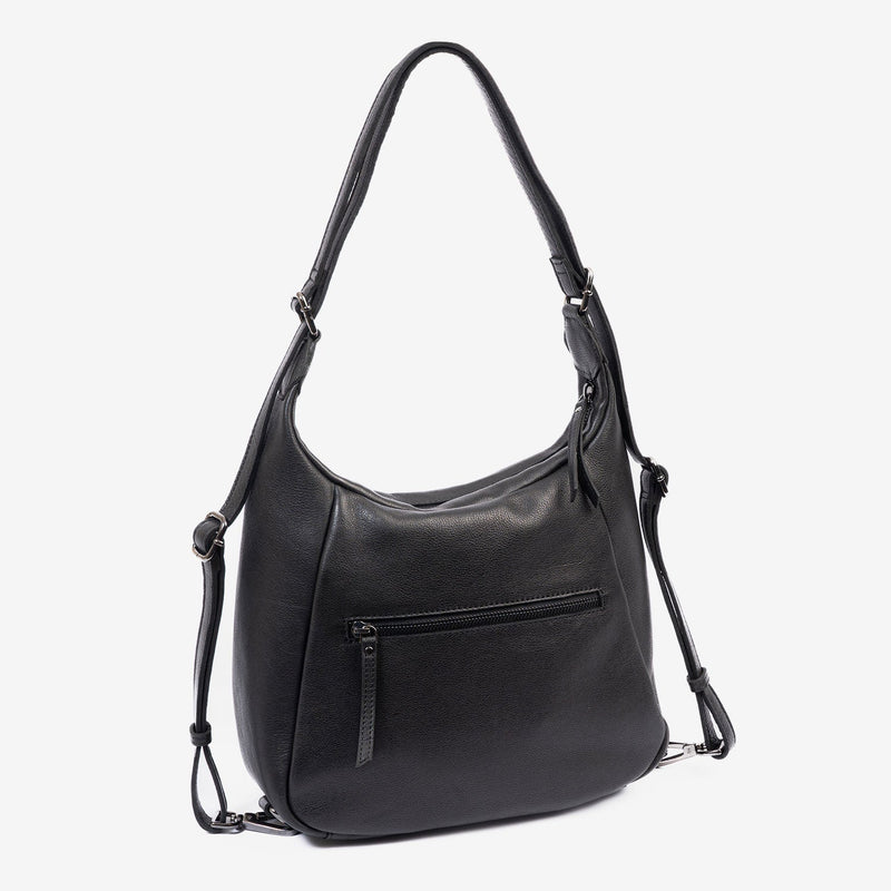 Bolso de hombro convertible en mochila, Serie eva/leather. 28x28x13 cm - Matties Bags