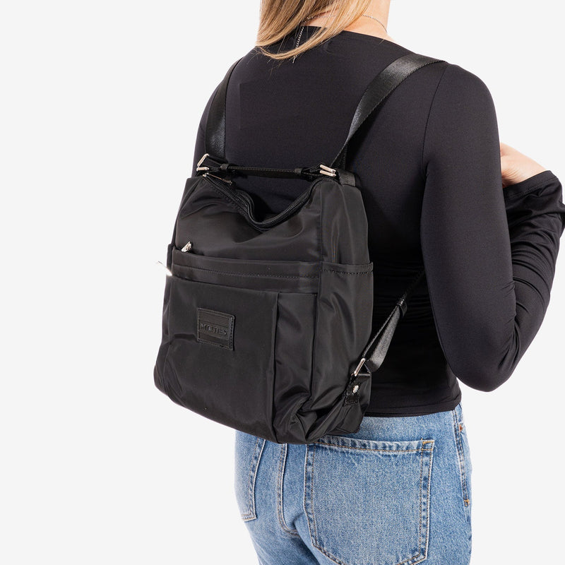 Bolso de hombro convertible en mochila, Serie jenna. 25x28x12 cm - Matties Bags