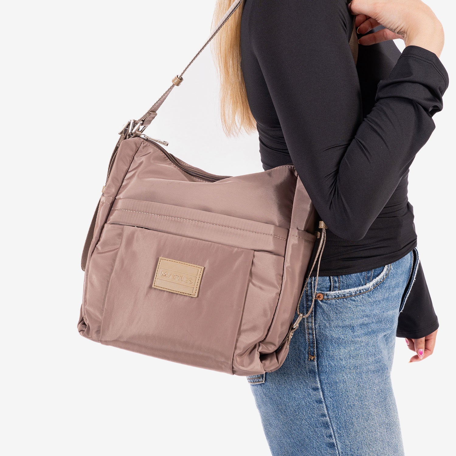 Bolso de hombro convertible en mochila, Serie jenna. 25x28x12 cm - Matties Bags