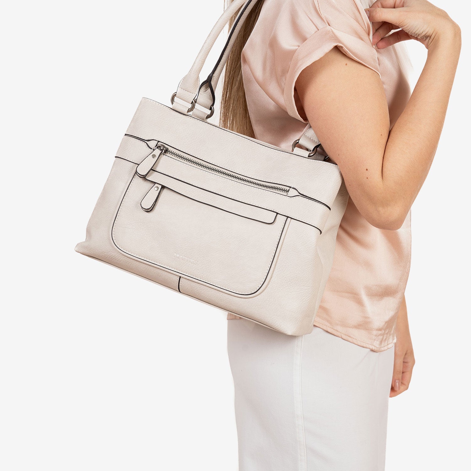 Bolso de hombro, Serie Clásicos. 36x25x12 cm - Matties Bags