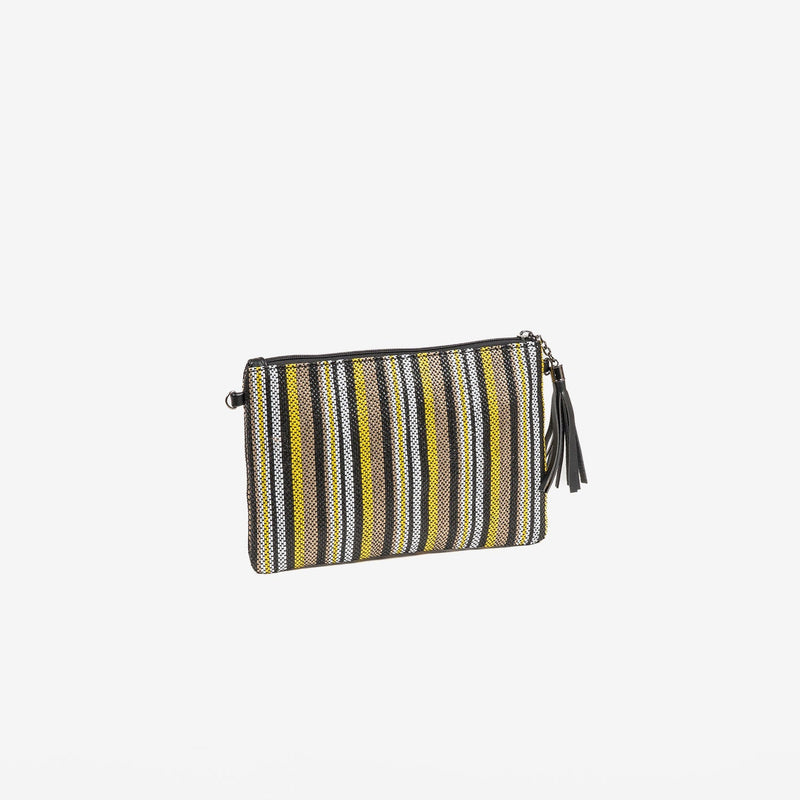 BOLSO DE MANO CON BANDOLERA, COLOR MULTICOLOR, SERIE PULPI. 26x17 CM - Matties Bags