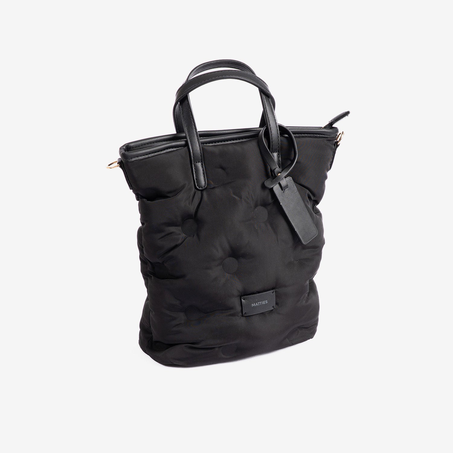 Bolso de mano con bandolera, Serie acolchado. 21x26x10 cm - Matties Bags