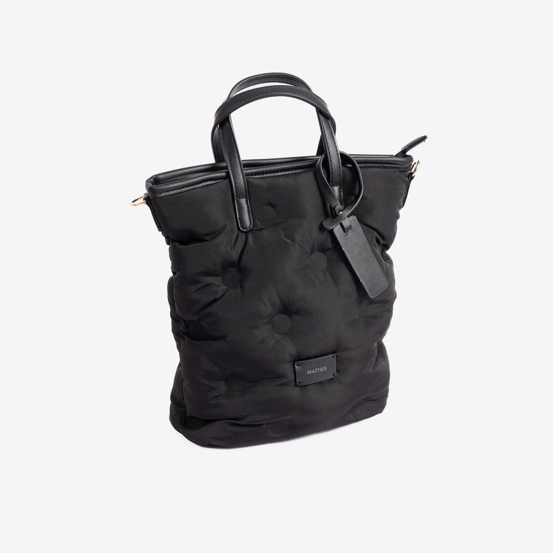 Bolso de mano con bandolera, Serie acolchado. 21x26x10 cm - Matties Bags