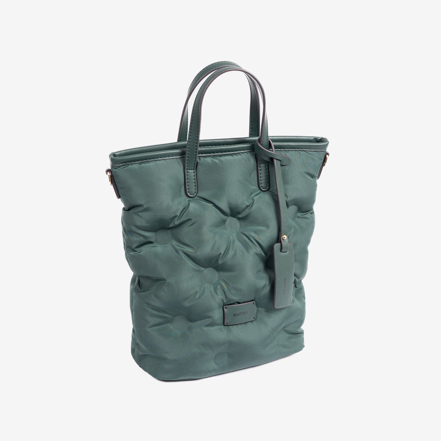 Bolso de mano con bandolera, Serie acolchado. 21x26x10 cm - Matties Bags