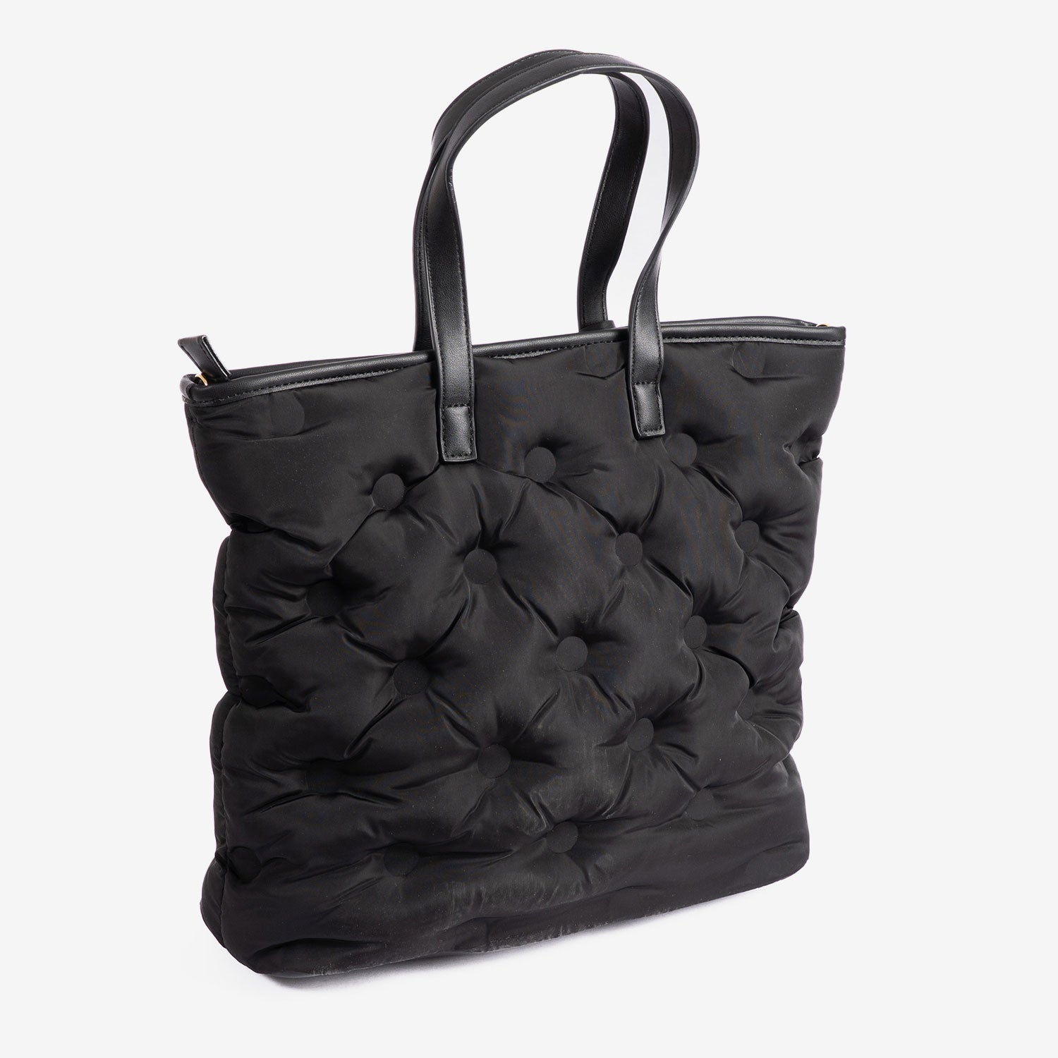 Bolso de mano con bandolera, Serie acolchado. 33x32x12.5 cm - Matties Bags