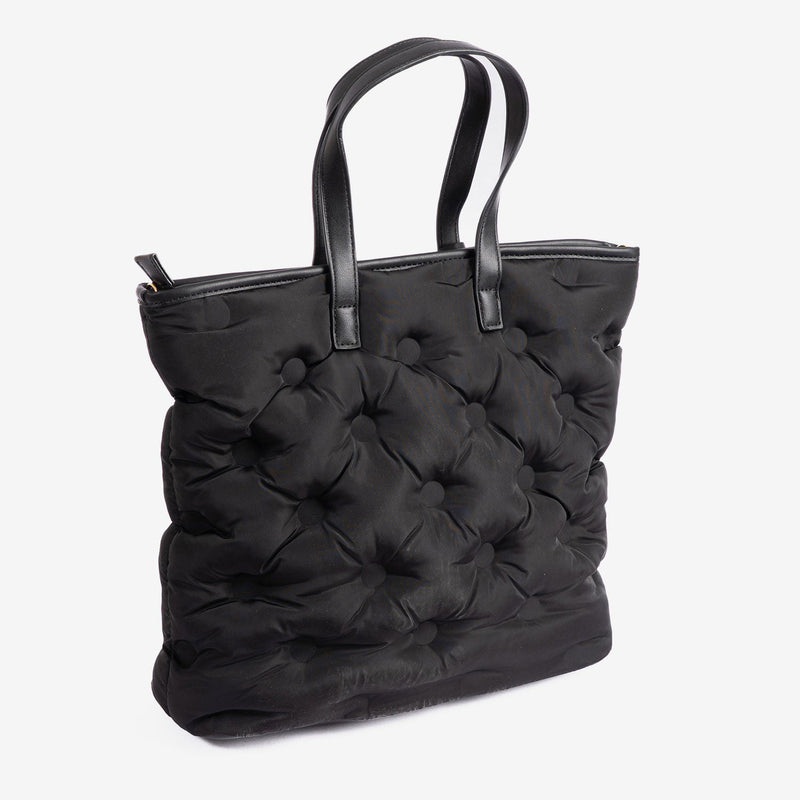 Bolso de mano con bandolera, Serie acolchado. 33x32x12.5 cm - Matties Bags