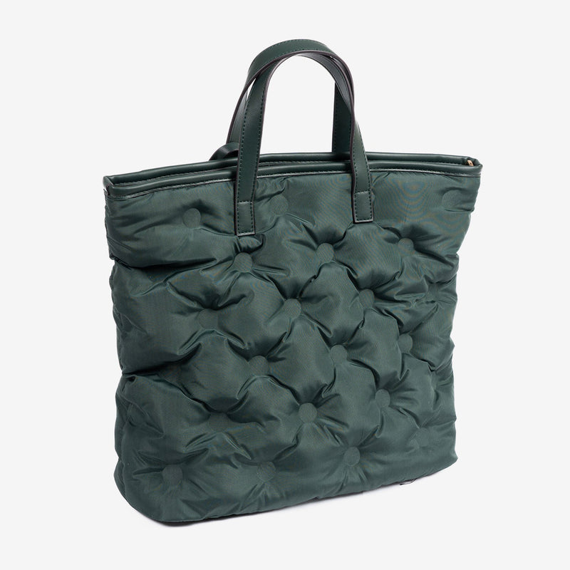 Bolso de mano con bandolera, Serie acolchado. 33x32x12.5 cm - Matties Bags