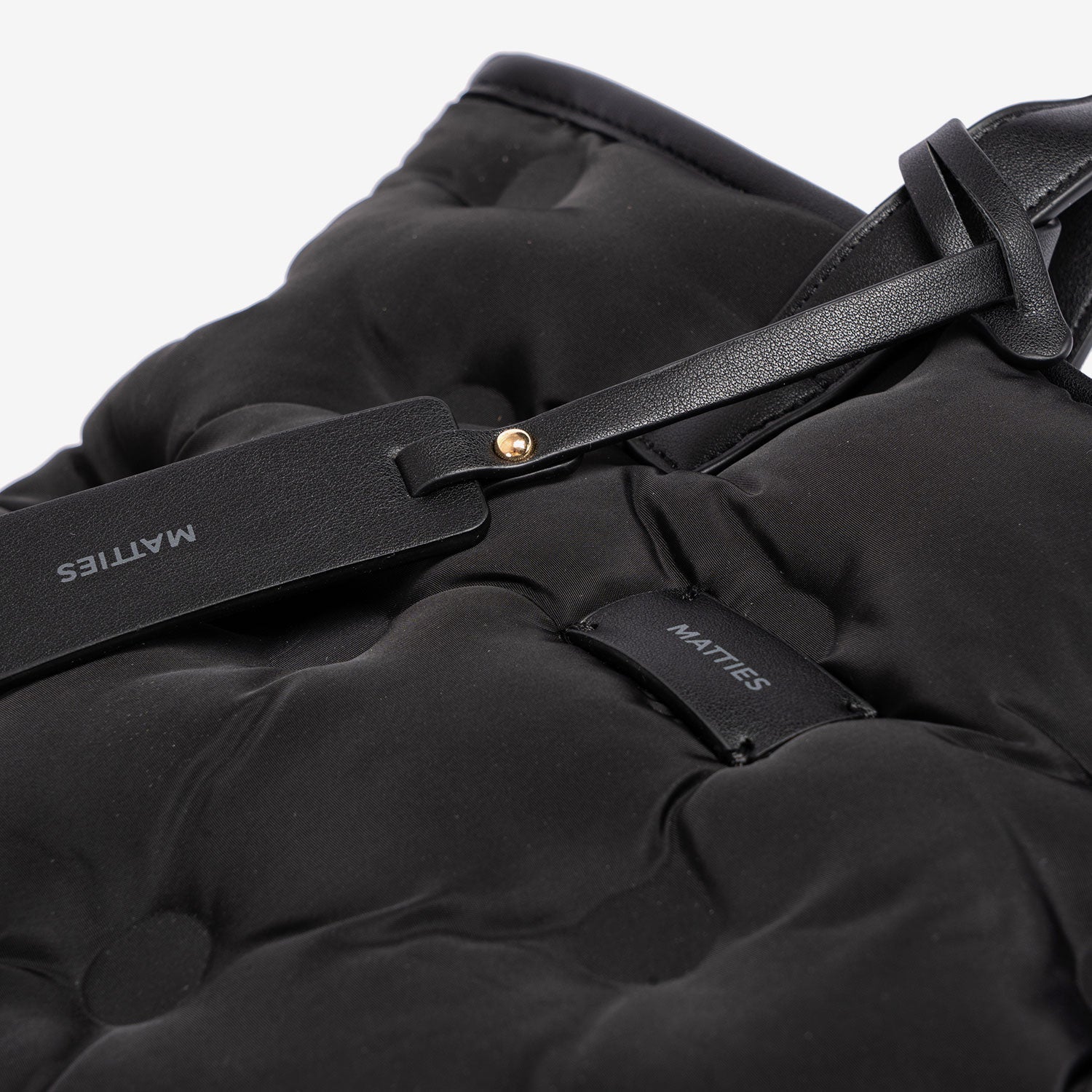 Bolso de mano con bandolera, Serie acolchado. 33x32x12.5 cm - Matties Bags